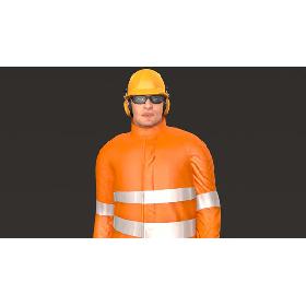 Offshore Worker V2 Rigged model